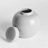 Ceramic Koa Lidded Jar in White