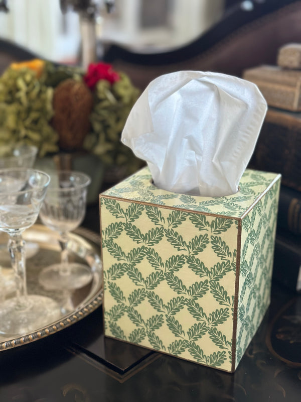 Pine Leaves Tissue Box Cover