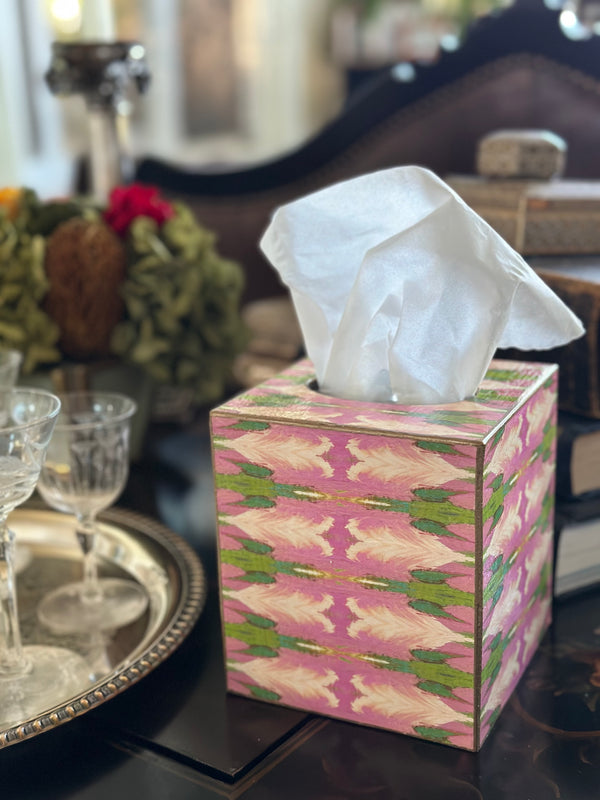 Cabana Pink By Laura-Park Tissue Box Cover