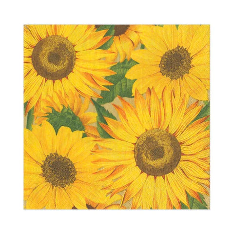 Caspari "Sunflowers" Paper LUNCHEON Napkins