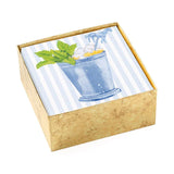 Caspari "Mint Julep" Boxed Paper Cocktail Napkin Set