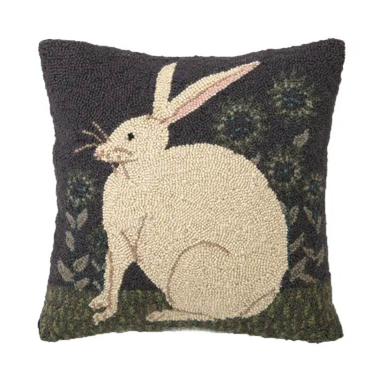 Hare with Sunflowers Hook Pillow
