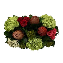 Bougainvillea Preserved Rectangular Arrangement in Pinks and Greens